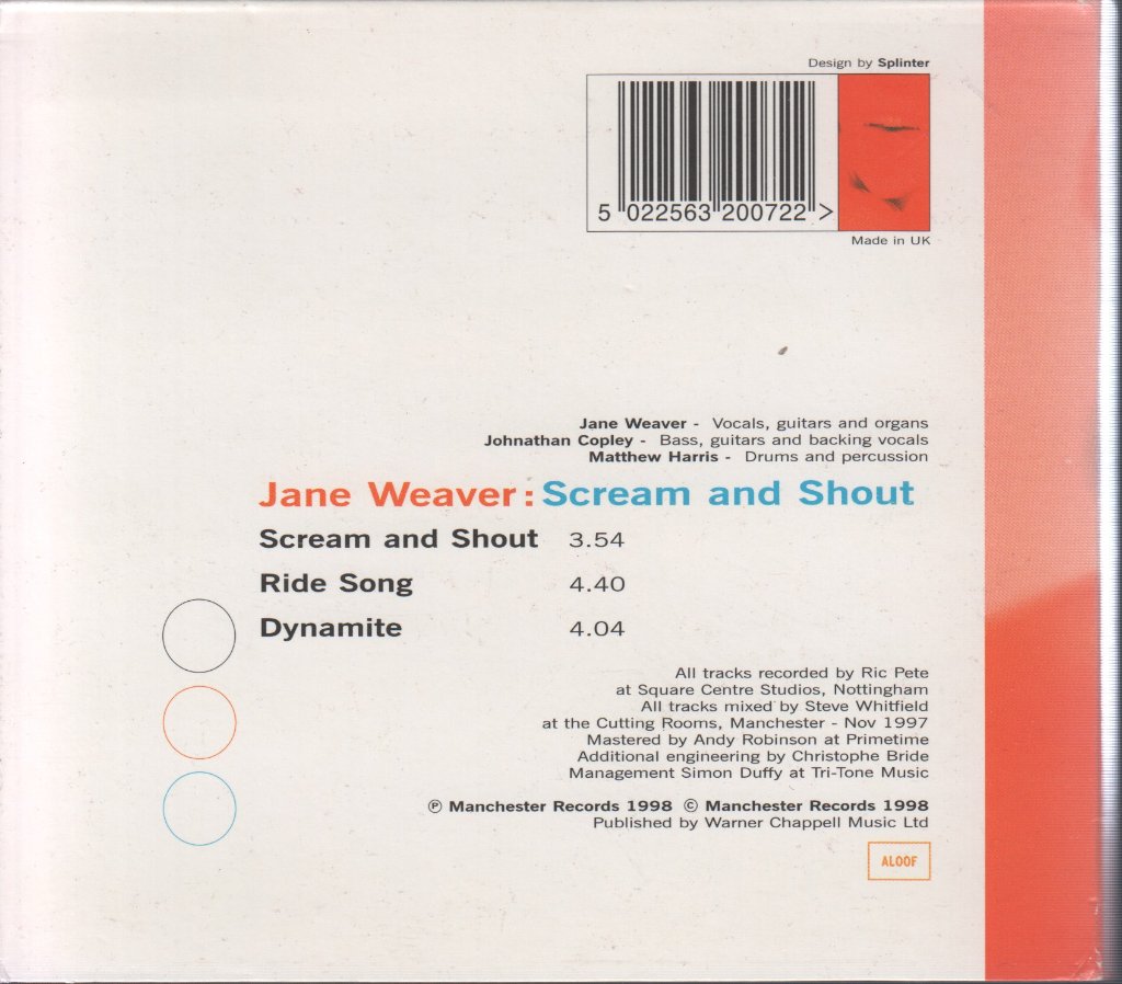 Jane Weaver - Scream And Shout - Cd