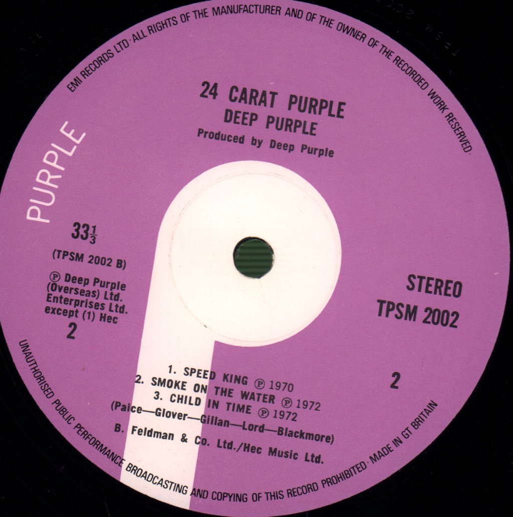 Deep Purple - 24 Carat Purple - Lp