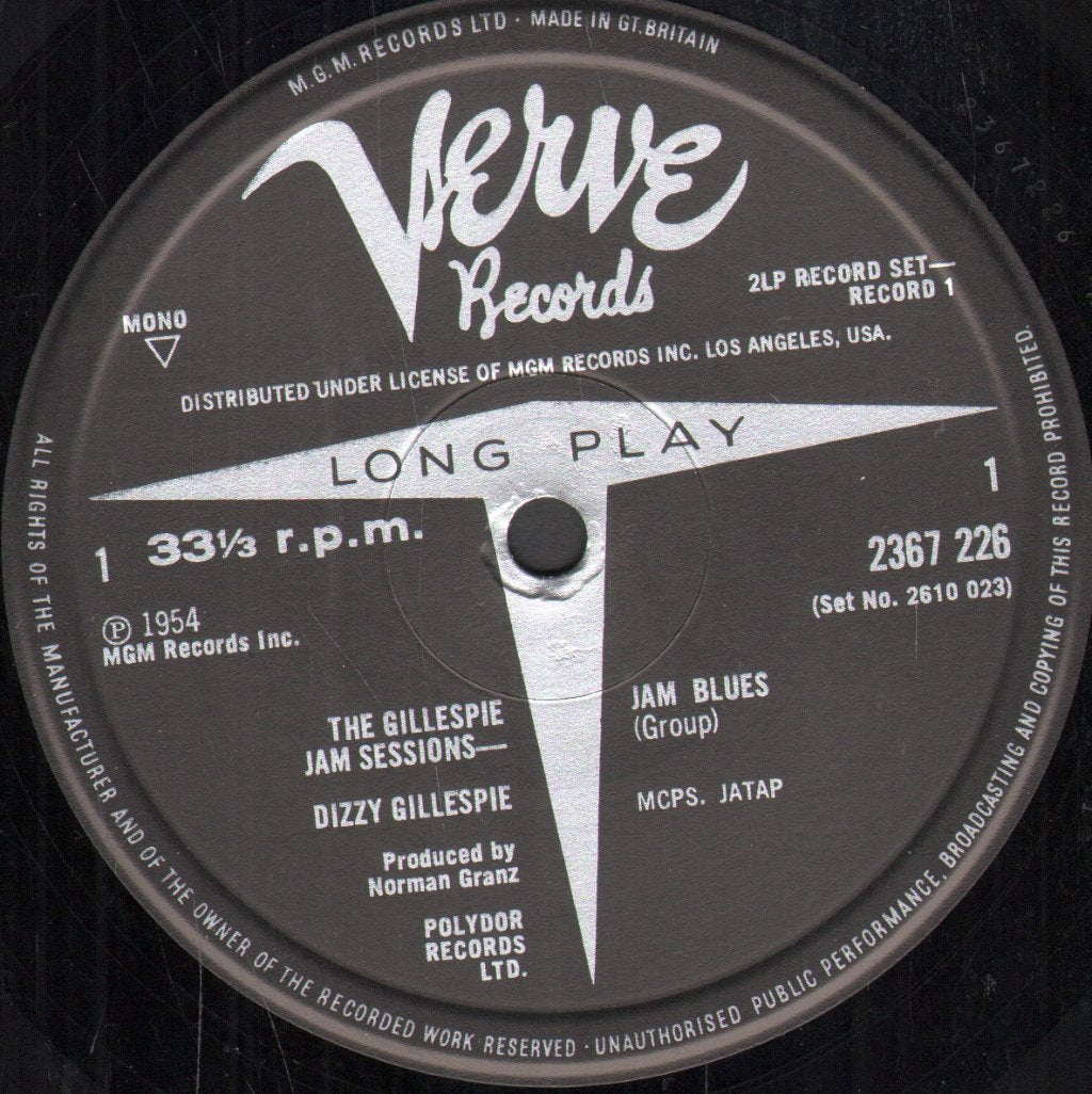 Dizzy Gillespie - Gillespie Jam Sessions - Lp