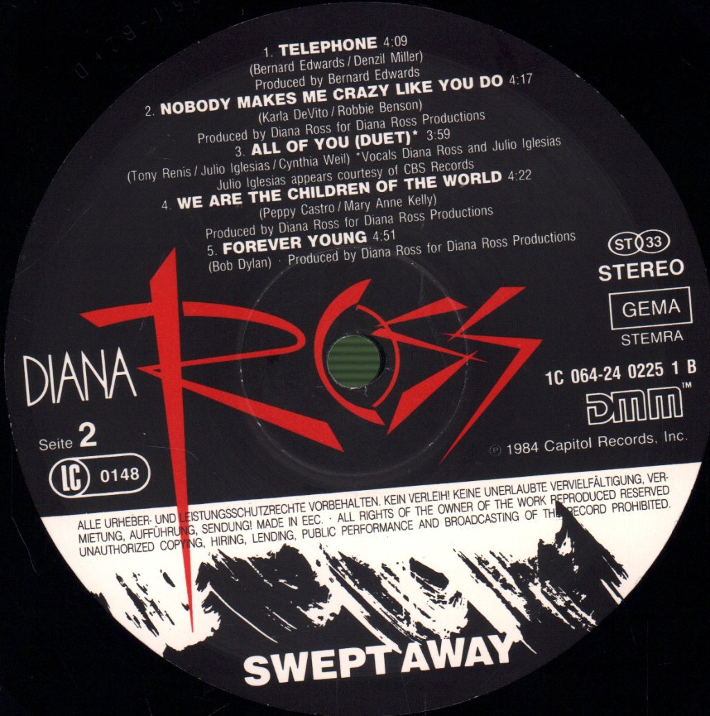 Diana Ross - Swept Away - Lp