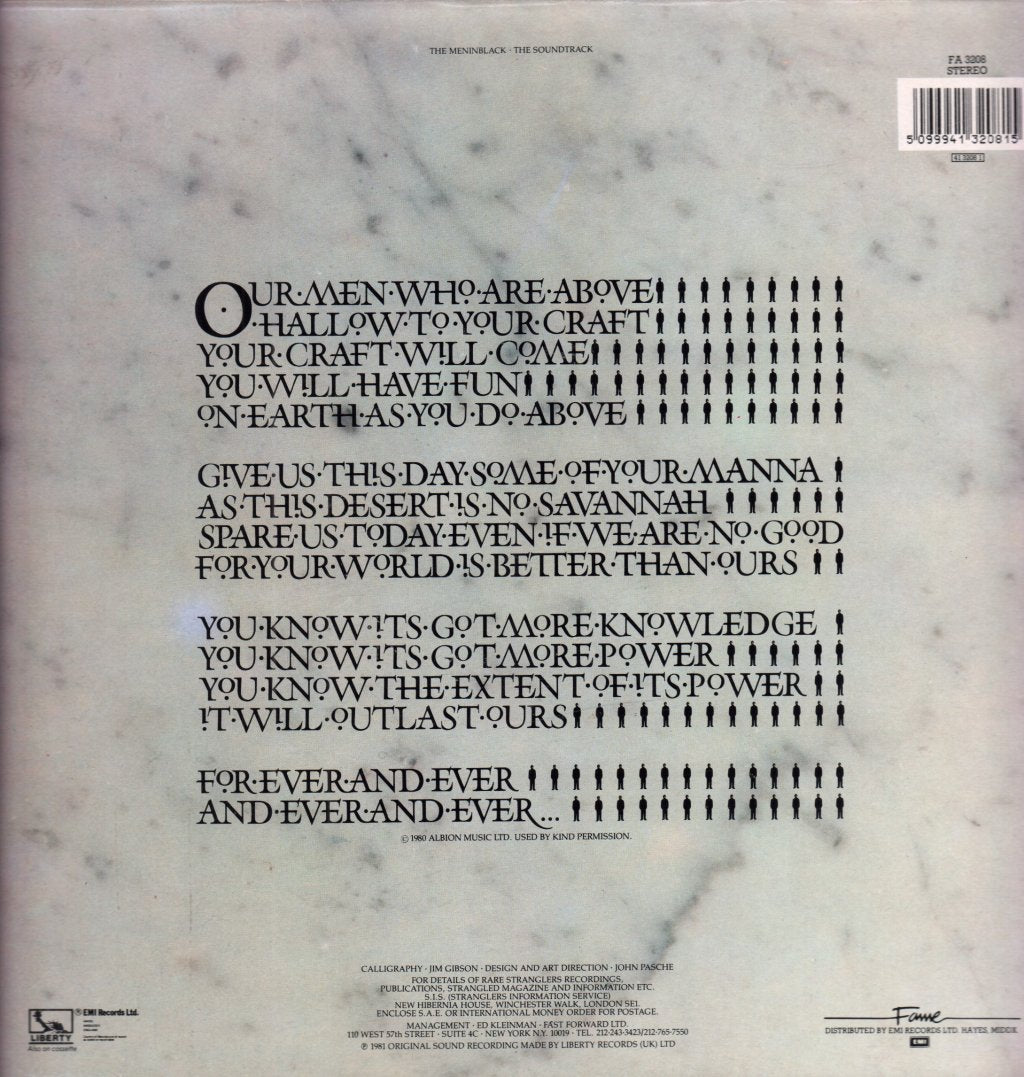 Stranglers - Men In Black - Lp