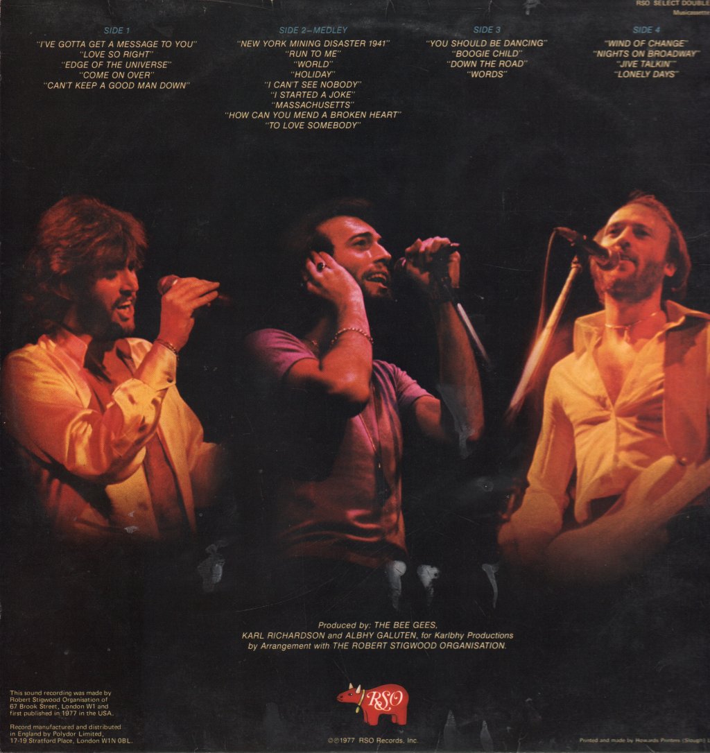 Bee Gees - Here At Last (Bee Gees Live) - Double Lp