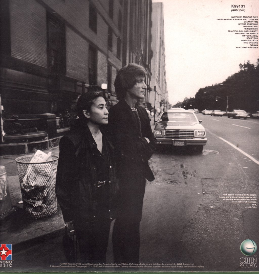 John Lennon And Yoko Ono - Double Fantasy - Lp