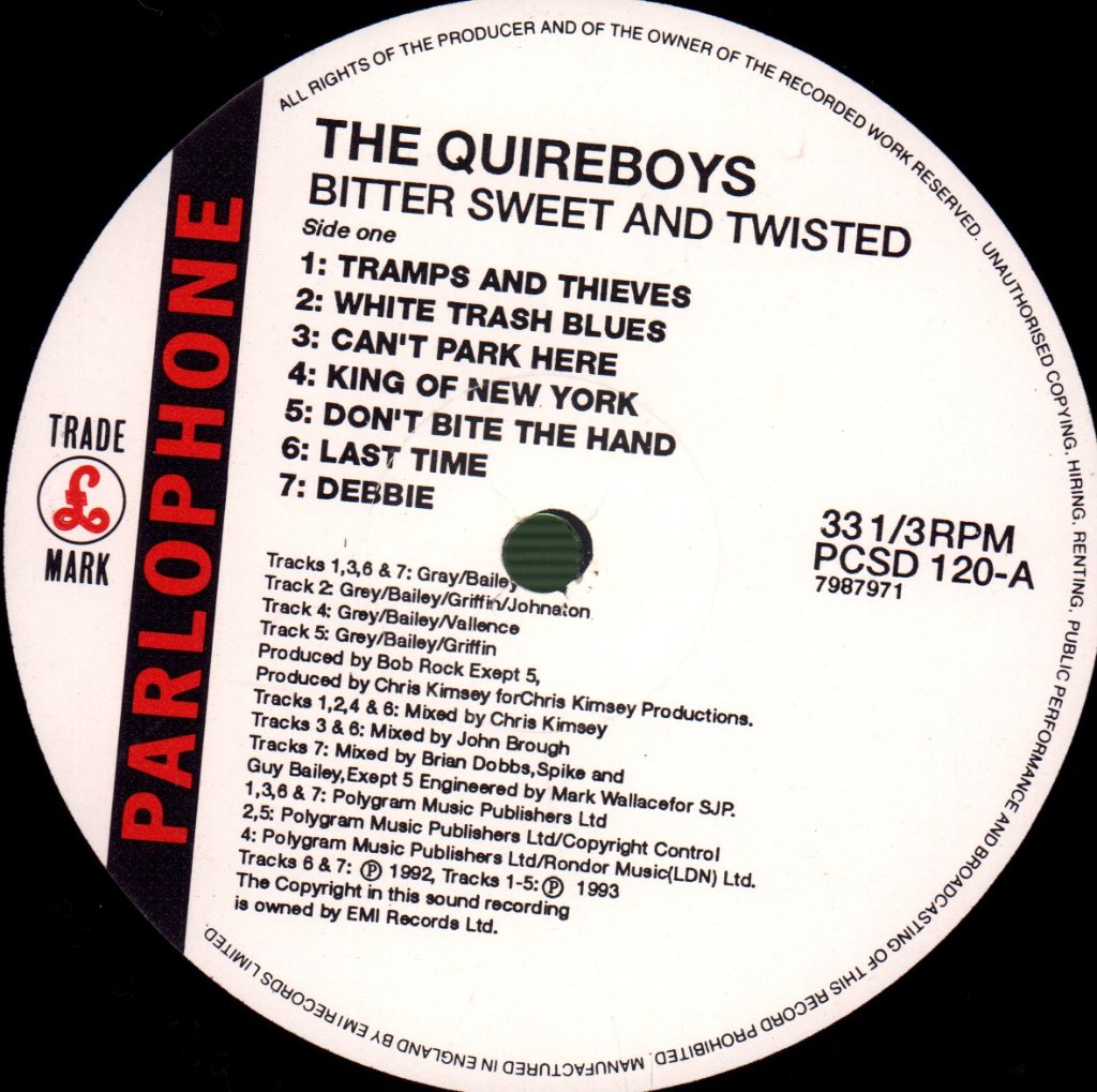 Quireboys - Bitter Sweet And Twisted - Lp