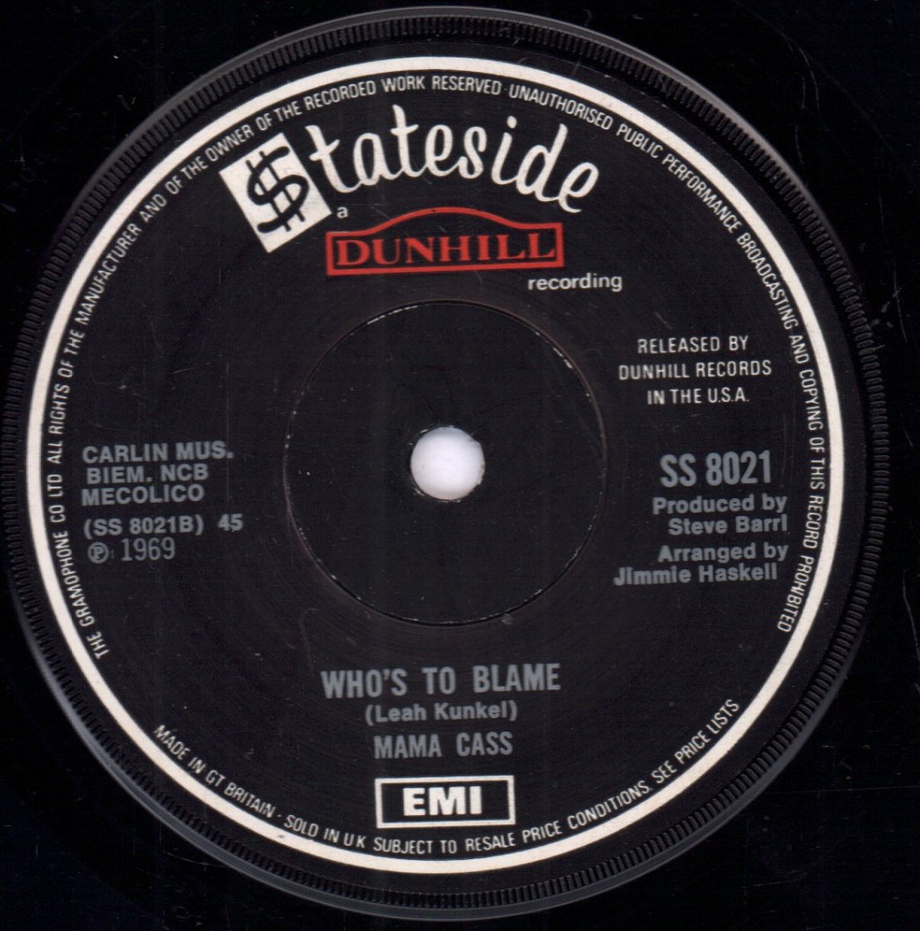 Mama Cass - It's Getting Better - 7 Inch