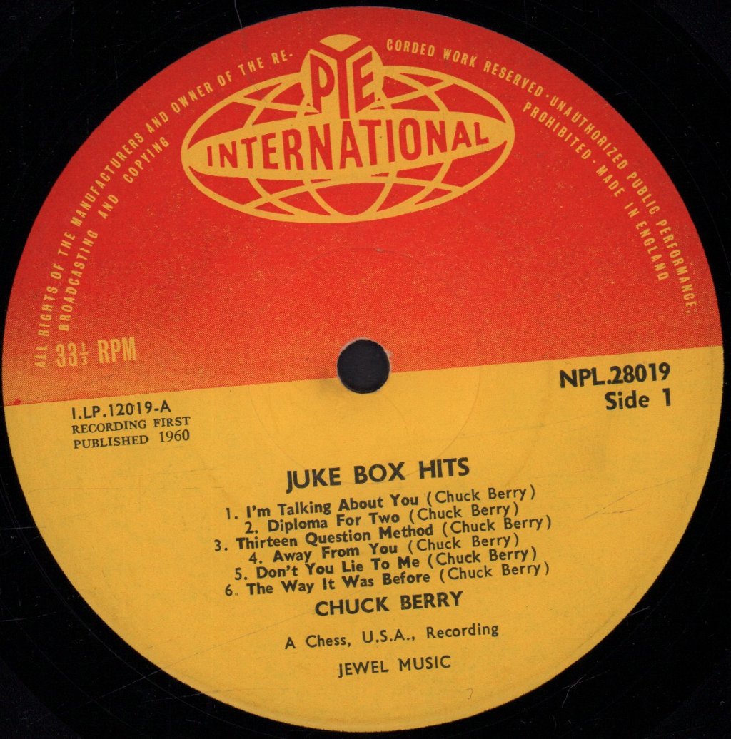 Chuck Berry - Juke Box Hits - Lp