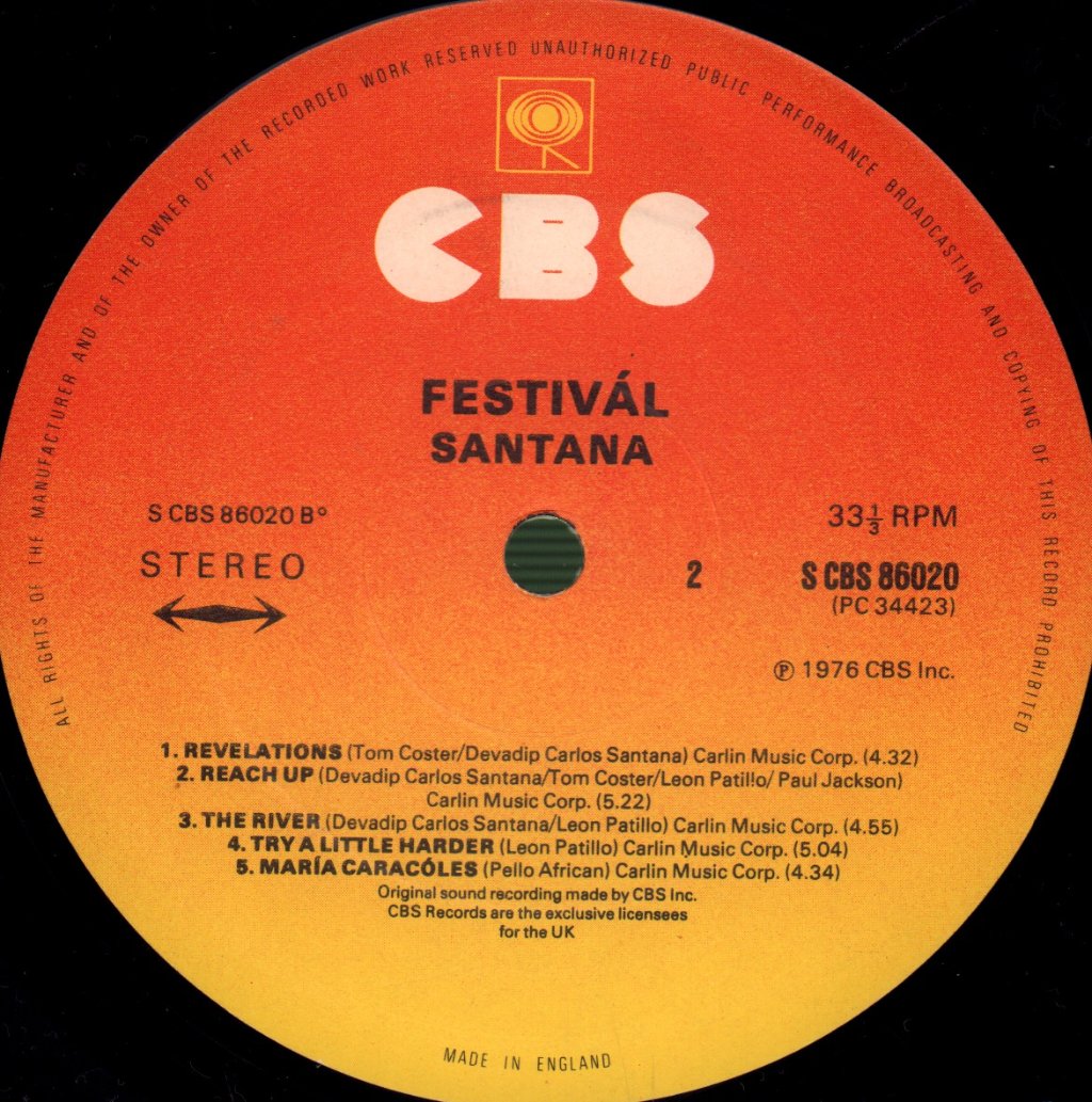 Santana - Festival - Lp