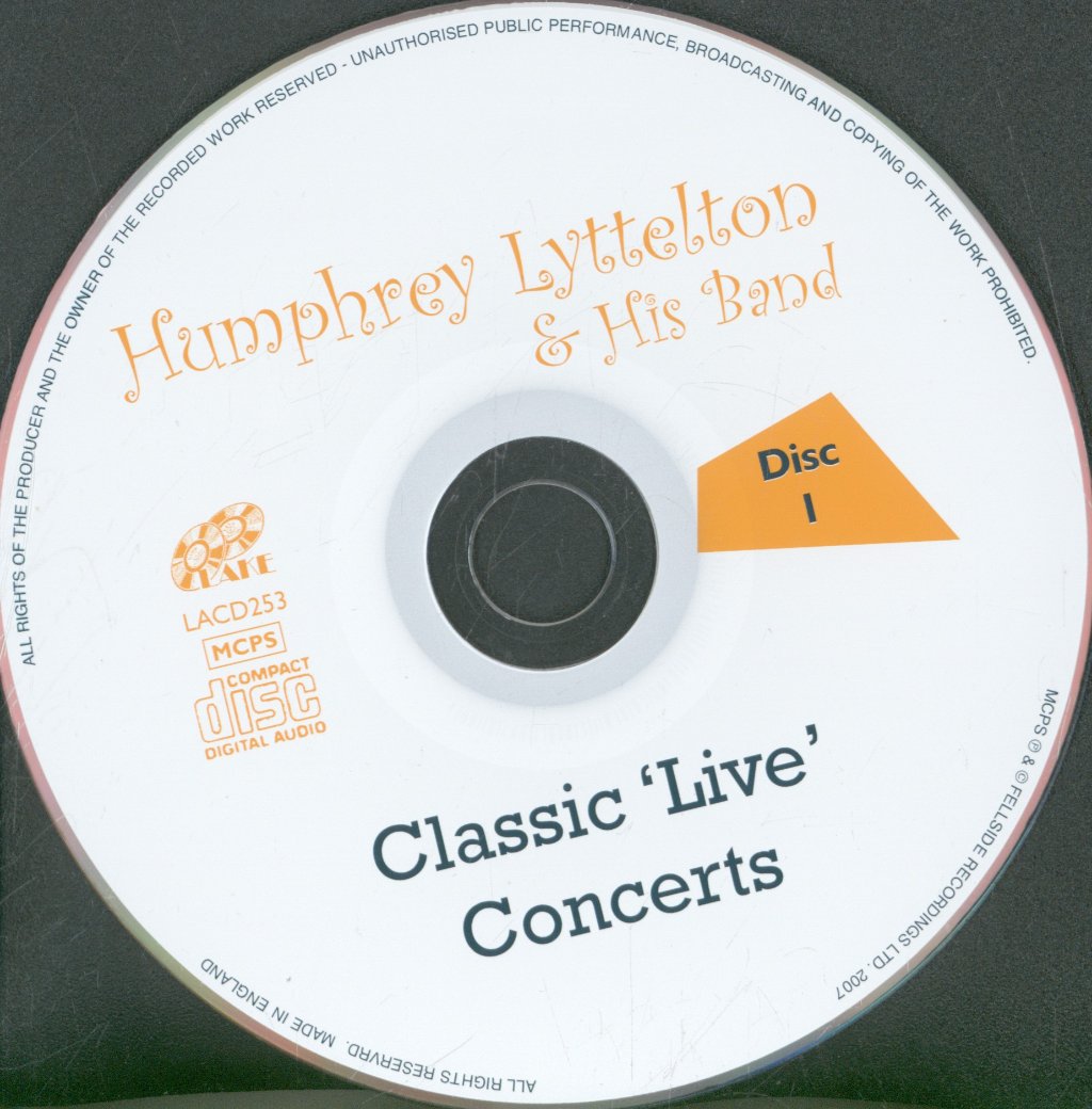 Humphrey Lyttelton And His Band - Classic 'Live' Concerts - Double Cd