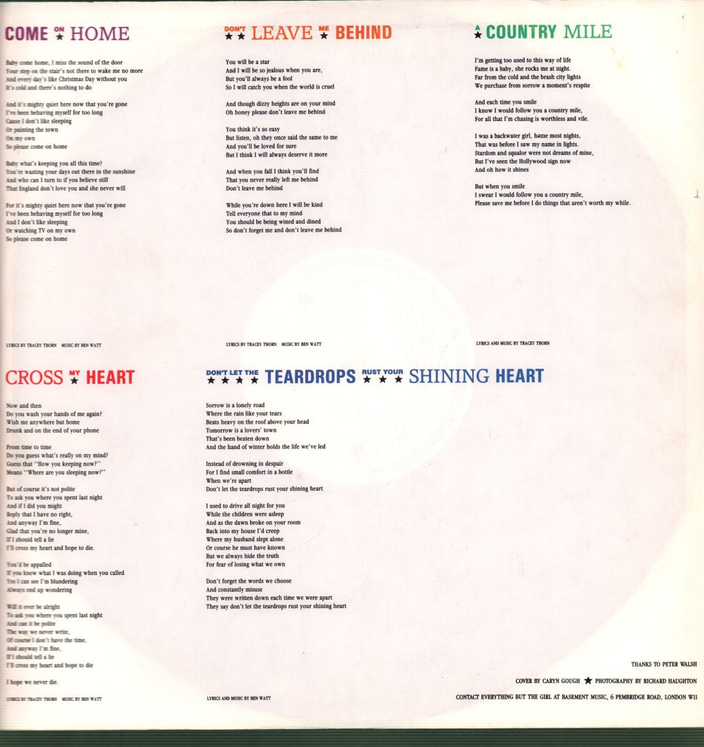 Everything But The Girl - Baby The Stars Shine Bright - Lp
