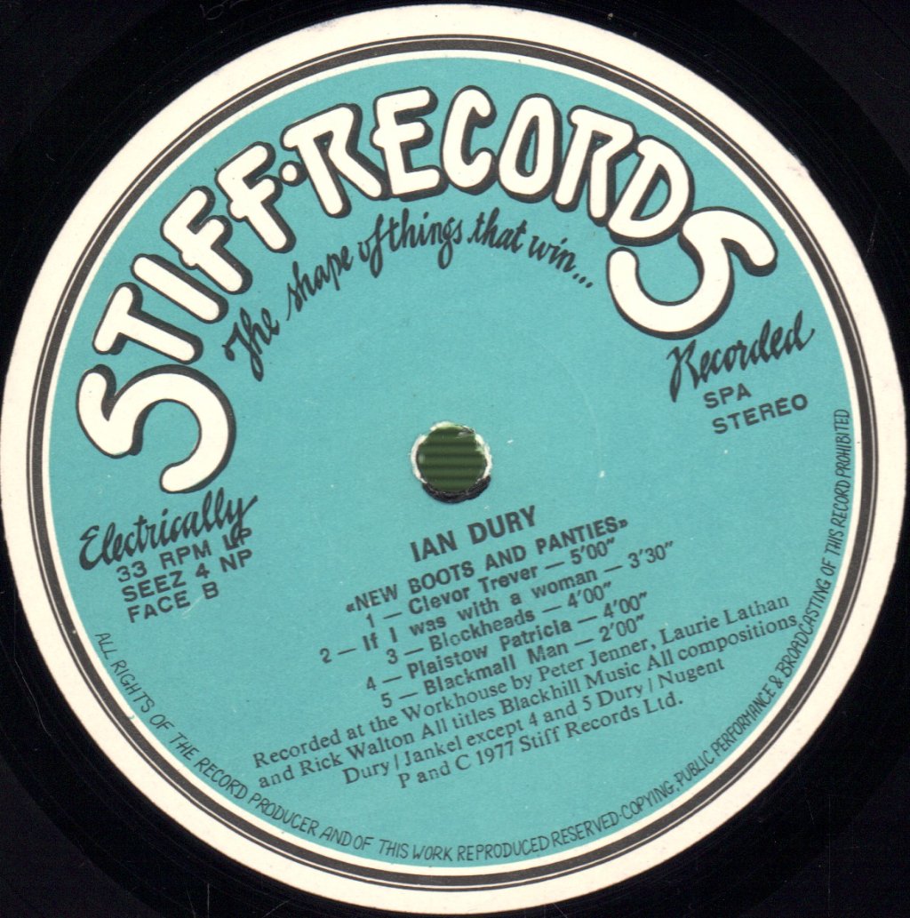 Ian Dury - New Boots And Panties!! - Lp