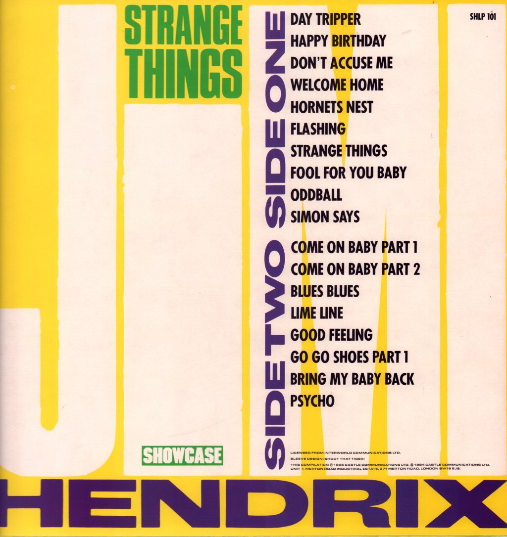 Jimi Hendrix - Strange Things - Lp