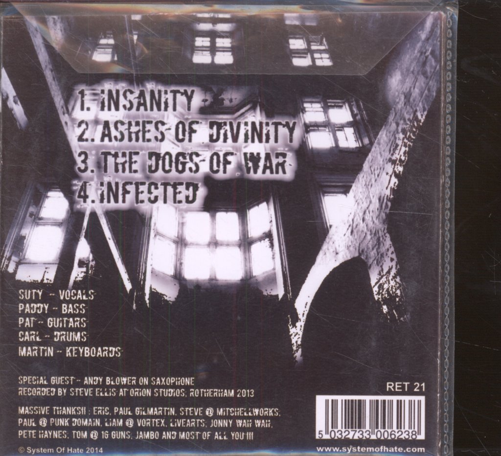 System Of Hate - Insanity E.P - Industrial Remix - Cd