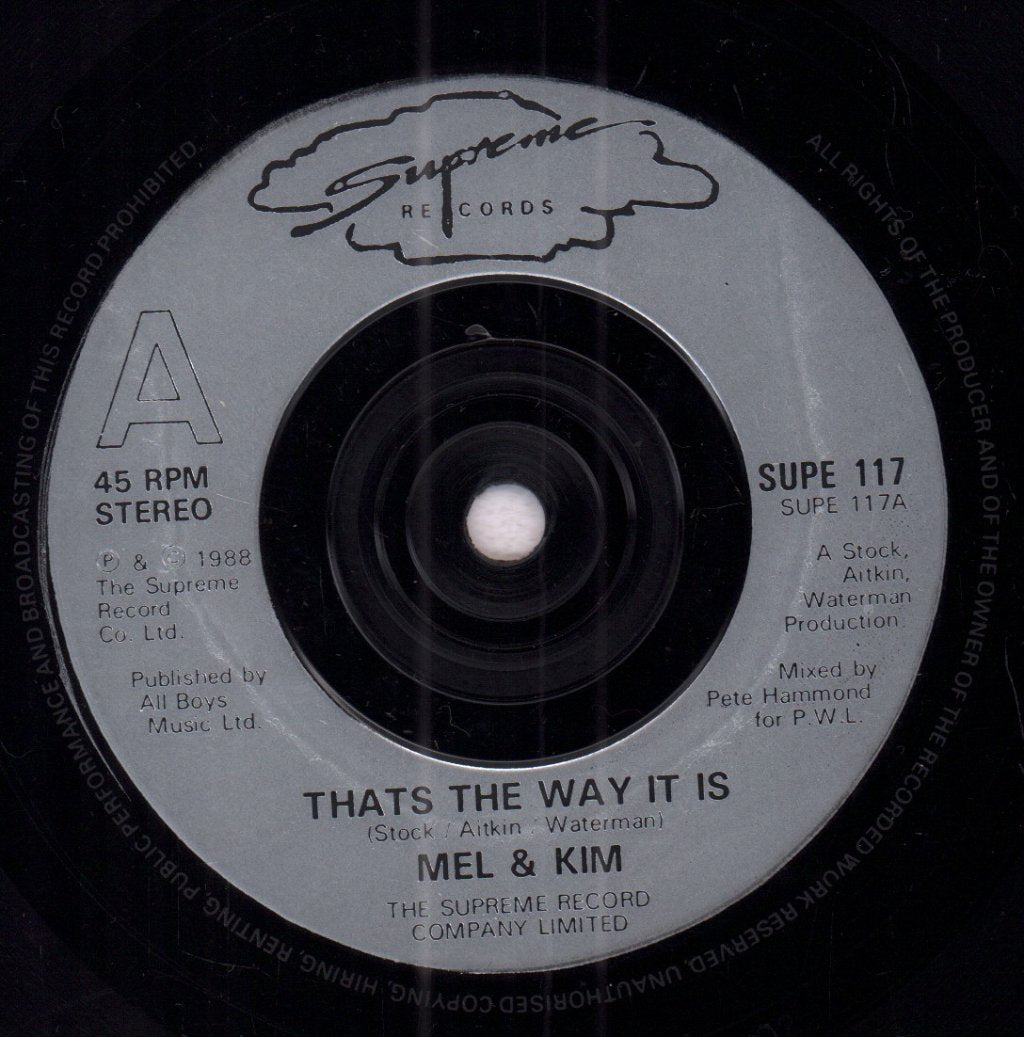 Mel And Kim - That's The Way It Is - 7 Inch