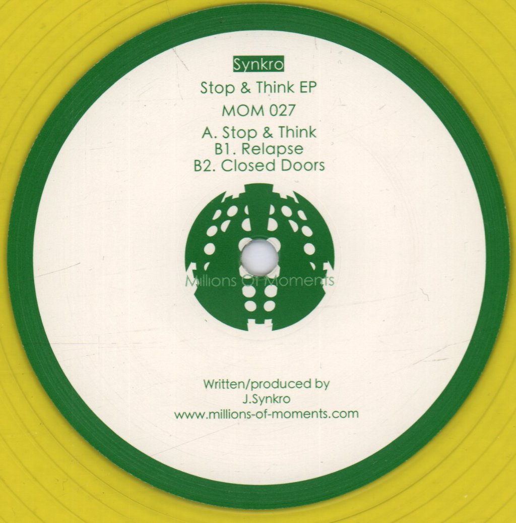 SYNKRO - Stop & Think EP - 12 Inch