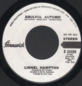 Lionel Hampton - Soulful Autumn - 7 Inch