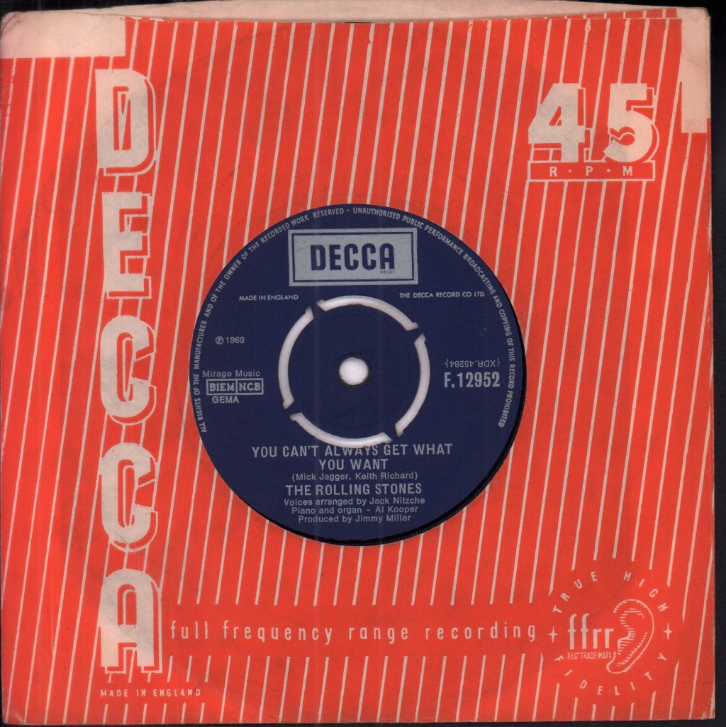 Rolling Stones - Honky Tonk Women - 7 Inch