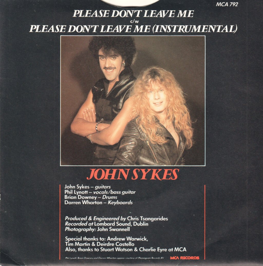 John Sykes - Please Don't Leave Me - 7 Inch
