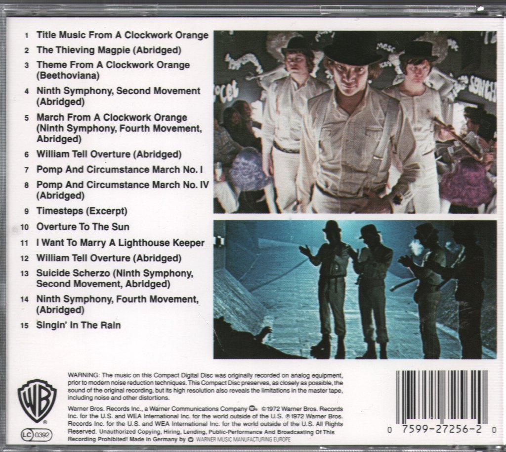 A Clockwork Orange - Music From The Soundtrack - Cd