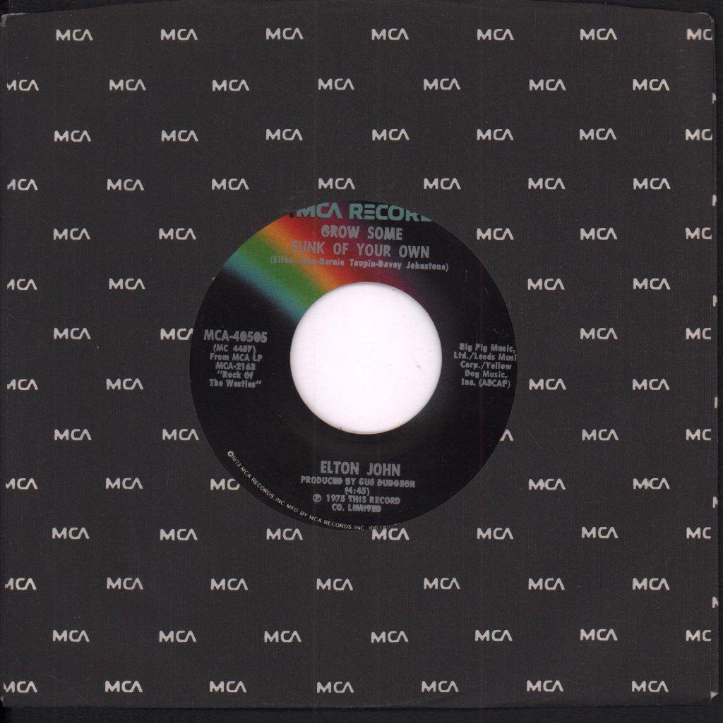 Elton John - Grow Some Funk Of Your Own - 7 Inch