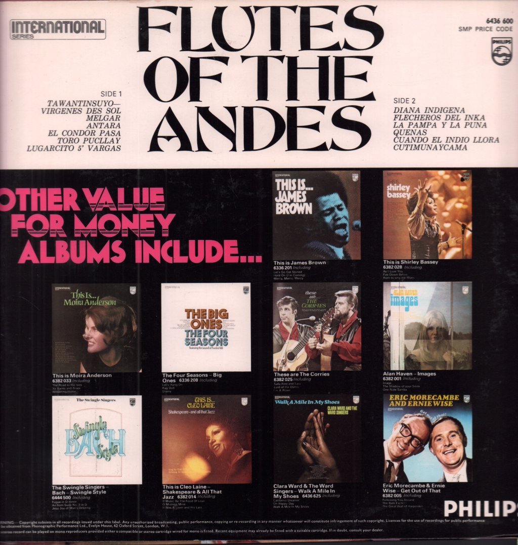 Flutes Of The Andes - Flutes Of The Andes - Lp