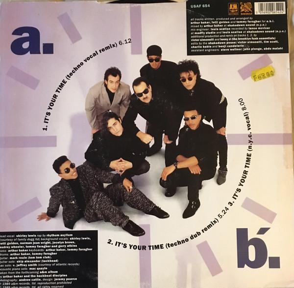 Arthur Baker And The Backbeat Disciples - It's Your Time - 12 Inch