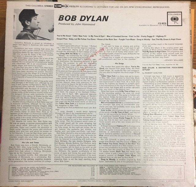 Bob Dylan - Bob Dylan - Lp