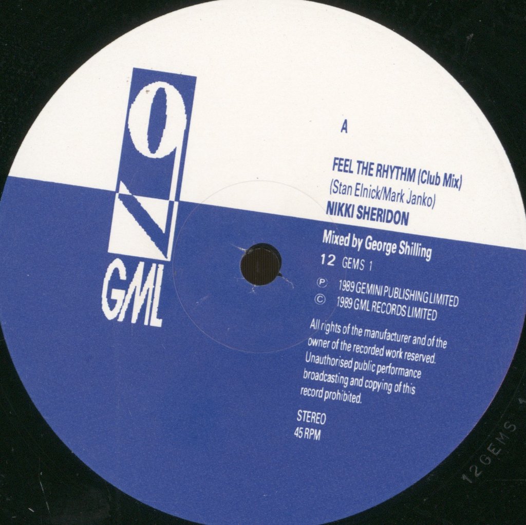 Nikki Sheridon - Feel The Rhythm - 12 Inch
