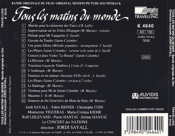 François Couperin, Jean-Baptiste Lully, Jordi Savall - Marin Marais - Tous Les Matins Du Monde - Cd