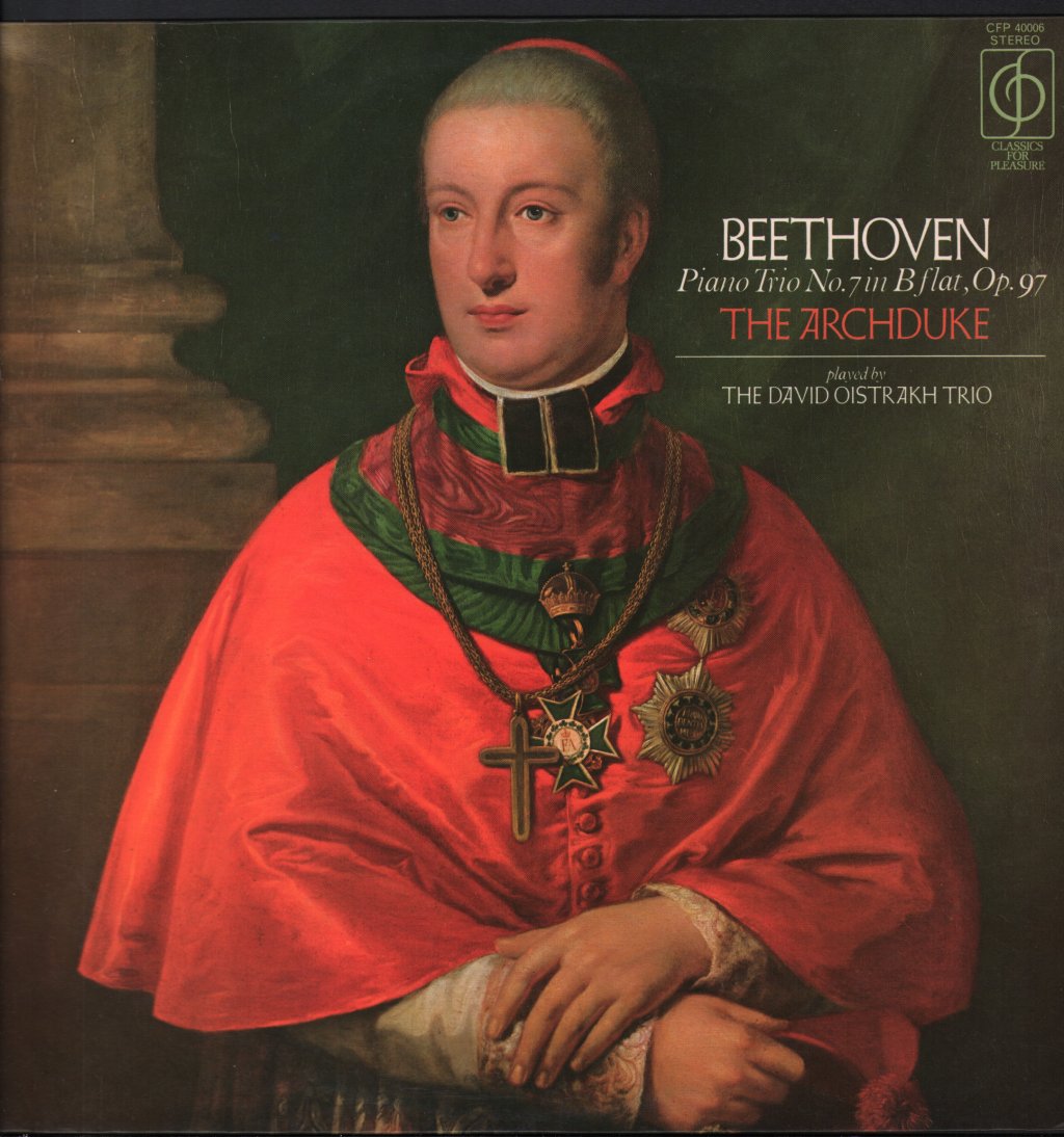 David Oistrakh Trio - Beethoven - Piano Trio No.7 In B Flat - Archduke - Lp