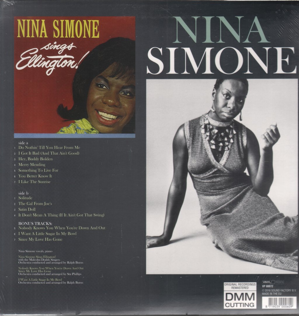 Nina Simone - Nina Simone Sings Duke Ellington - Lp