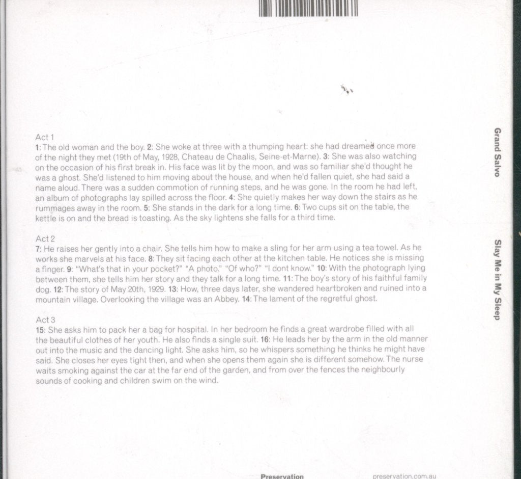 Grand Salvo - Slay Me In My Sleep - Cd