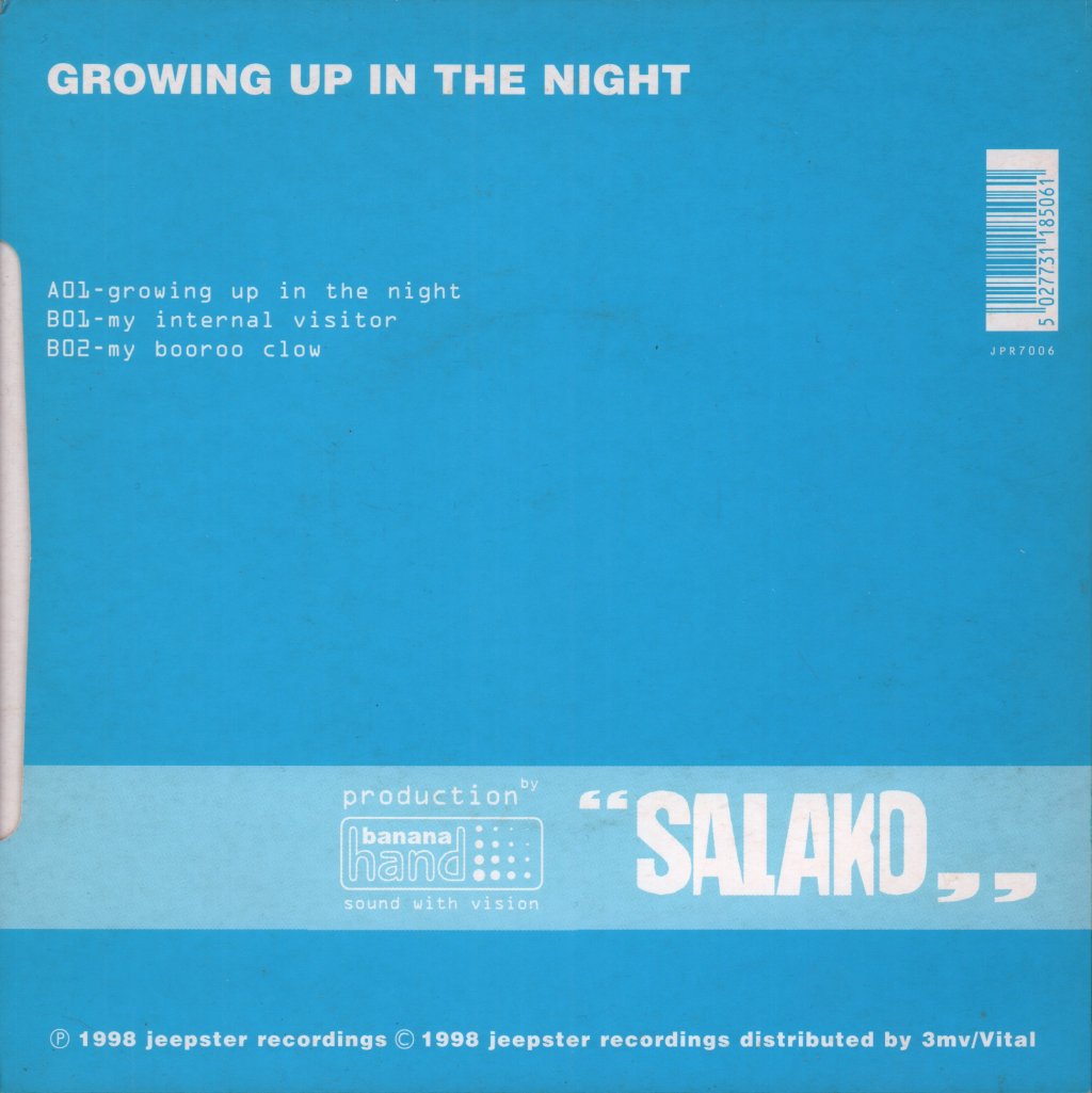 Salako - Gorwing Up In The Night - 7 Inch