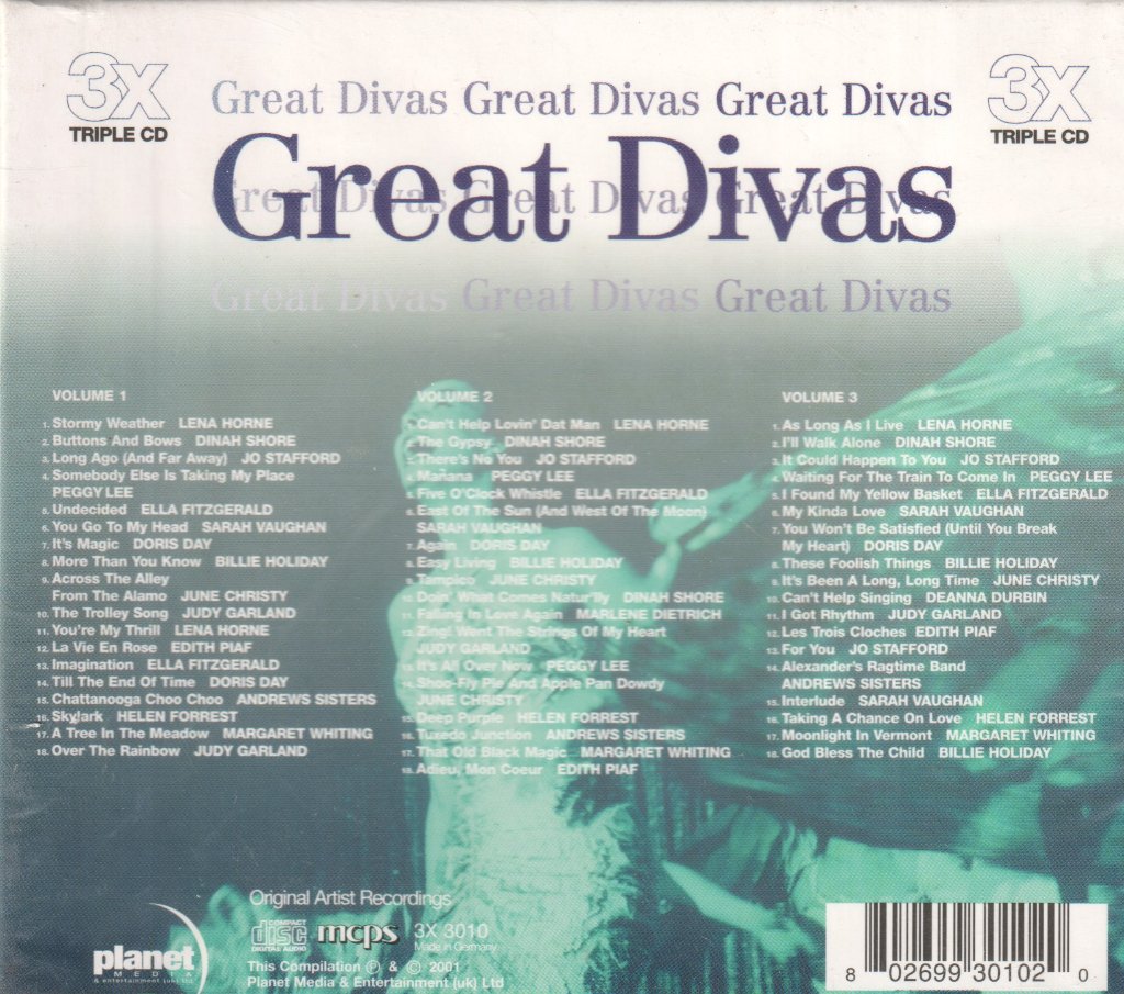 Various Artists - Great Divas - Triple Cd