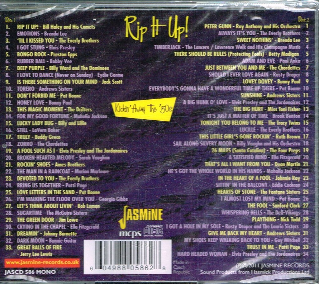 Various Artists - Rip It Up! Kickin' Away The 50's - Double Cd