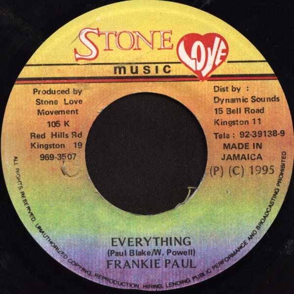 Frankie Paul - Everything - 7 Inch