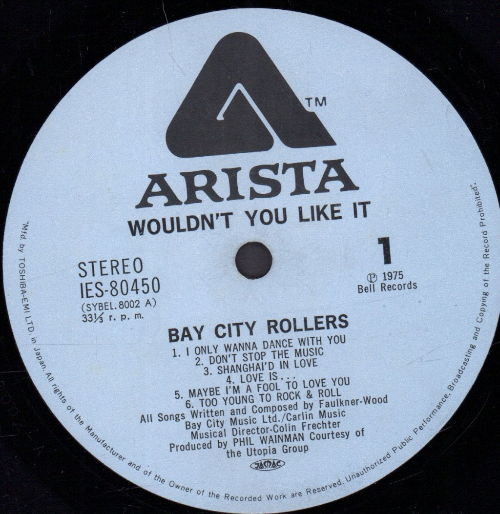 Bay City Rollers - Wouldn't You Like It - Lp