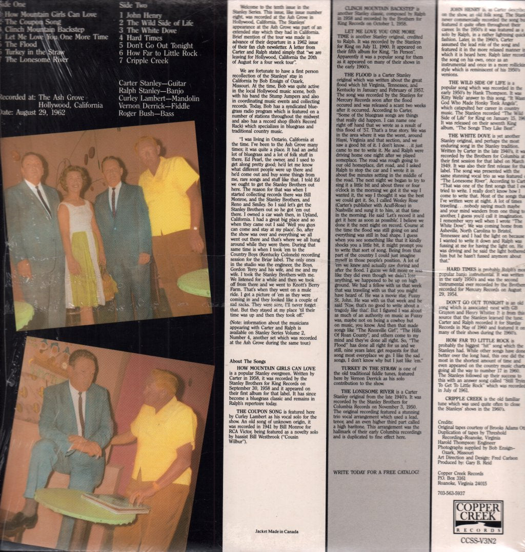 Stanley Brothers - Stanley Series Vol 3 No 2 Issue No 10 - Lp