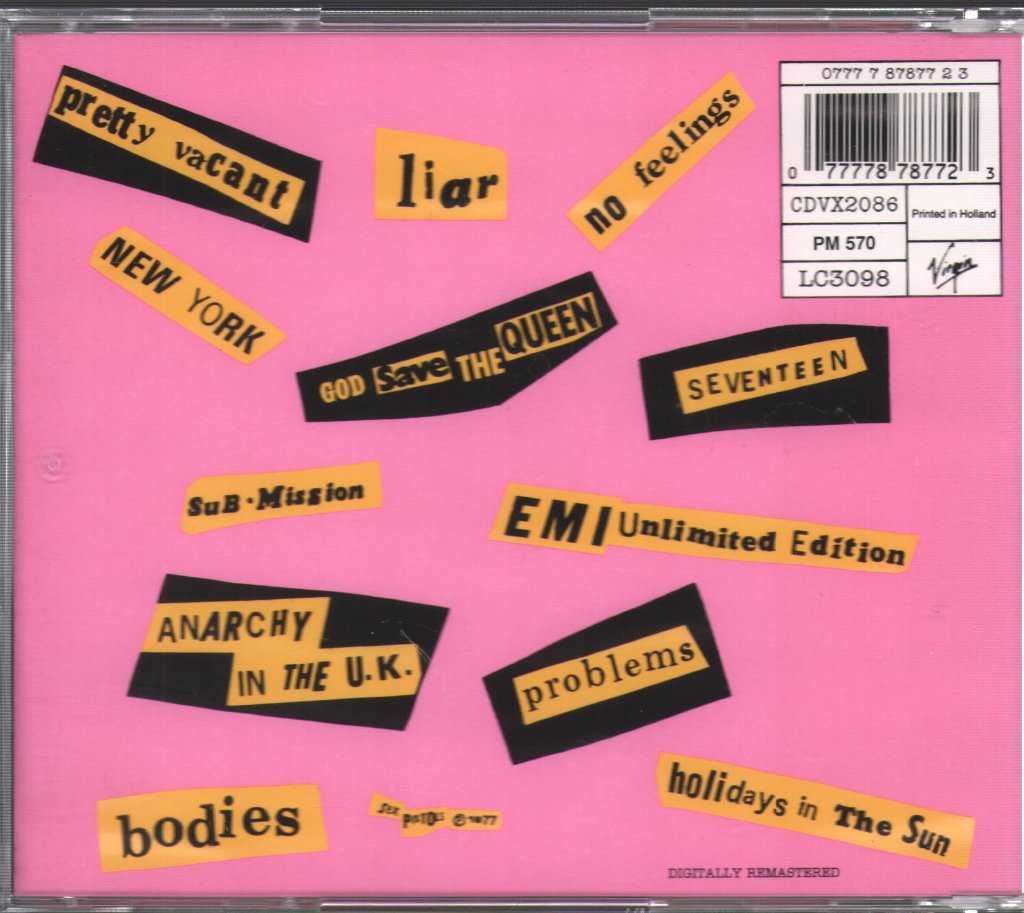 Sex Pistols - Never Mind The Bollocks Here's The Sex Pistols - Cd