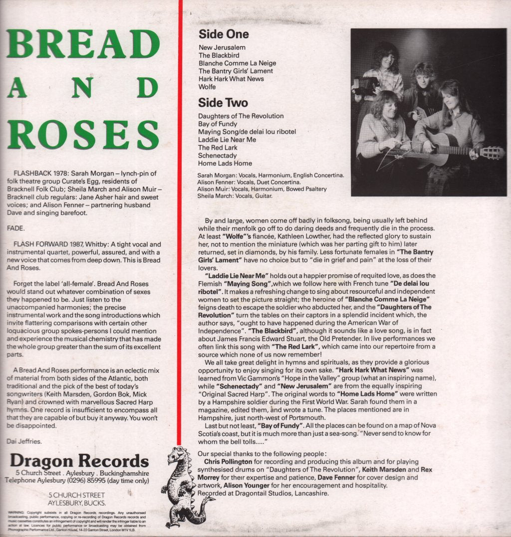 Bread And Roses - Bread And Roses - Lp