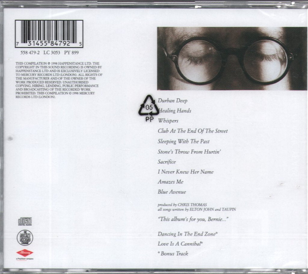 Elton John - Sleeping With The Past - Cd