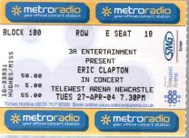 Telewest Arena Newcastle 27 April 2004