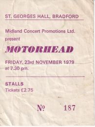 St Georges Hall Bradford 23Rd November 1979