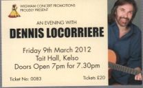 An Evening With - Tait Hall Kelso 9Th March 2012