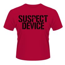 Plastic Head Men's Stiff Little Fingers Suspect Device T-Shirt, Red, Large - Large