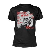 Abrasive Wheels T Shirt Army Song Band Logo Official Punk Mens Black Xl - X-Large