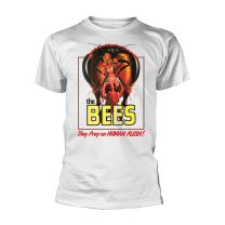 Bees T Shirt Movie Poster Vintage Horror Official Mens White S - Small