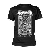 Exhorder T Shirt Kings Queens Band Logo Official Mens Black Xl - X-Large