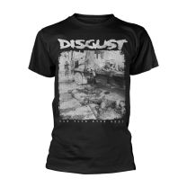 Disgust T Shirt Can Your Eyes See Band Logo Official Mens Black L - Large