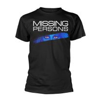 Missing Persons T Shirt Walking In L A Band Logo Official Mens Black S - Small