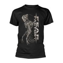Fear Factory T Shirt Mechanical Skeleton Band Logo Official Mens Black Xxl